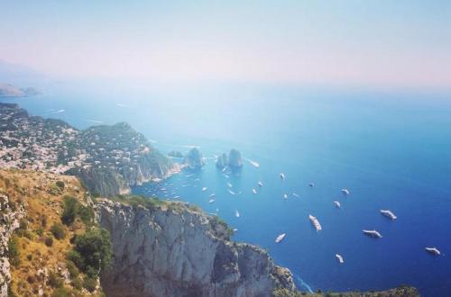 gorgeous views from the top of Mount Solaro, Capri.
